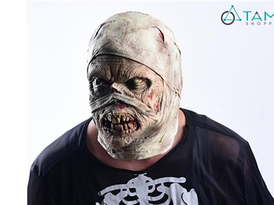 Mặt nạ Zombie quấn băng cao su HLW-MN-42